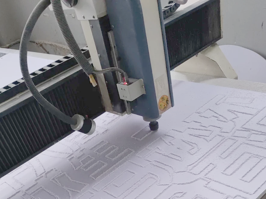 CNC engraving on PVC foam board